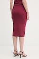 Odzież Gaudi spódnica z wiskozy 611FD73002 bordowy