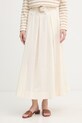 Gaudi spódnica bawełniana beżowy 611FD75002