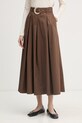 Gaudi spódnica bawełniana brązowy 611FD75002