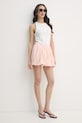 Gaudi spódnica bawełniana 611FD75006 różowy SS26