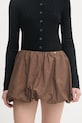 Gaudi spódnica bawełniana brązowy 611FD75006