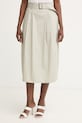 Armani Exchange sukňa bavlnená béžová XW001929.AF18863