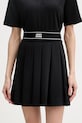 Joop! πλισέ φούστα με βαμβάκι μαύρο 30100646