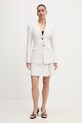HUGO spódnica plisowana z wiskozy Riberi 50559171 biały SS26