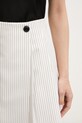 HUGO spódnica plisowana z wiskozy Riberi biały 50559171