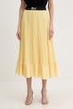 Karl Lagerfeld spódnica plisowana żółty B2W12003