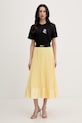 Karl Lagerfeld spódnica plisowana B2W12003 żółty SS26