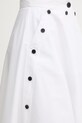 Karl Lagerfeld fustă bumbac alb B2W12004
