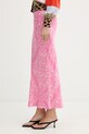 Never Fully Dressed spódnica z wiskozy różowy NFDSK788