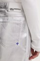 Karl Lagerfeld Jeans spódnica bawełniana srebrny B2W12024