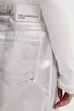 Karl Lagerfeld Jeans spódnica bawełniana srebrny B2W12024