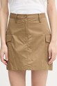Blauer spódnica trapezowa bawełniana BLUEVIEW brązowy BLDV05282