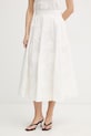 Rotate spódnica bawełniana biały 115557400