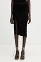 Rick Owens Lilies spódnica asymetryczna z wiskozy czarny LI01F7320.JVS