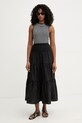 MICHAEL Michael Kors spódnica bawełniana MS673BFKLZ czarny SS26