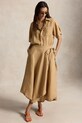 Odzież Polo Ralph Lauren spódnica asymetryczna lniana 211A12946 beżowy