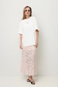 BIZUU spódnica MILKY MILKY.ROZOWY różowy SS26