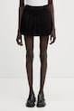 WRSTBHVR Nuria pleated skirt with wool blend black W6726AM.3455