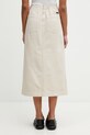 Odzież Gramicci LONG BAKER SKIRT spódnica z rozcięciem bawełniana G3SW.SK069. beżowy