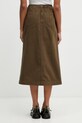 Odzież Gramicci LONG BAKER SKIRT spódnica z rozcięciem bawełniana G3SW.SK069. zielony