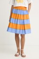 Marimekko spódnica bawełniana pomarańczowy 095622