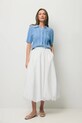 Одяг BIZUU спідниця з бавовною NUBE NUBE.KREMOWY білий