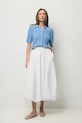 Одяг BIZUU спідниця з бавовною NUBE NUBE.KREMOWY білий