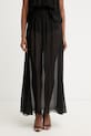 Haveone spódnica z dodatkiem jedwabiu czarny GCH.Q004