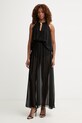 Haveone spódnica z dodatkiem jedwabiu GCH.Q004 czarny SS26
