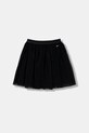 Guess spódnica dziecięca rozkloszowany czarny J6RD14.KBZN0.PPY2