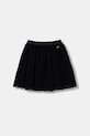 Guess spódnica dziecięca rozkloszowany czarny J6RD14.KBZN0.PPY2