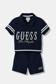 Guess komplet dziecięcy 2-pack aplikacja granatowy J6RG00.KAN04.PPY2