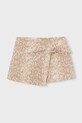 Mayoral spódnica bawełniana dziecięca 3904.6F.Mini.PPY2 beżowy SS26