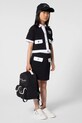 Dievčenská sukňa Karl Lagerfeld s elastanom čierna Z31115.156.162