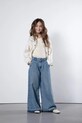Coccodrillo jeansy wide leg dziecięce niebieski WC6123104CJG