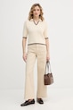 Weekend Max Mara jeansy MEDINA 2615131051600 beżowy SS26