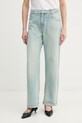 Pinko jeansy relaxed fit damskie niebieski 104600.A379
