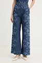 Pinko jeansy wide leg damskie niebieski 105787.A342
