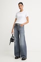 Diesel jeansy wide leg damskie 1979 D-AKEMI L.32 A03624.007DE niebieski SS26