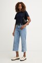 Joseph Ribkoff jeansy wide leg damskie 262915 niebieski SS26