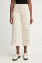 Joseph Ribkoff jeansy wide leg damskie beżowy 262935