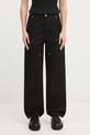 Carhartt WIP spodnie W Brandon Double Knee Pant gładkie czarny I036352.8901