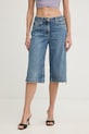 Elisabetta Franchi bermudy damskie jeansowe niebieski PJ18I61E2