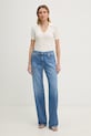 Elisabetta Franchi jeansy straight damskie PJ21I61E2 niebieski SS26