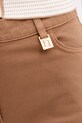 Elisabetta Franchi jeansy wide leg damskie brązowy PJ23N61E2