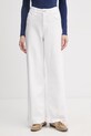 Mos Mosh jeansy wide leg damskie Dara biały 178600