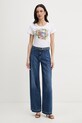 Liu Jo jeansy flare damskie UA6084.D0275 granatowy SS26