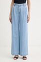 Liu Jo jeansy wide leg damskie niebieski UA6170.DS079