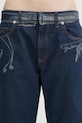 Jean Paul GAULTIER jeans Trompe L'oeil Print albastru 26.01.W.TR060.D027