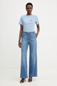 iBlues jeansy wide leg damskie NINABLUE 2617181151200 niebieski SS26